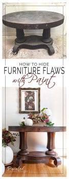 How To Hide Furniture Flaws w Paint