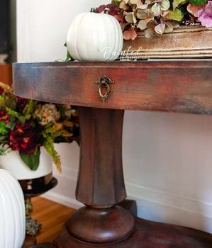 Oval Entryway Table DB - Painted by Salvaged Inspirations