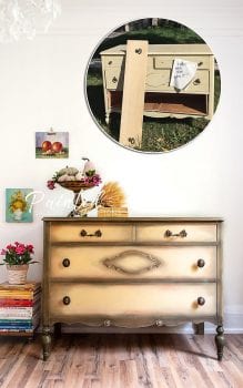 Before and After Curb Shopped Dresser