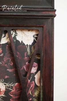 Close Up of Floral Furniture Transfer Seams