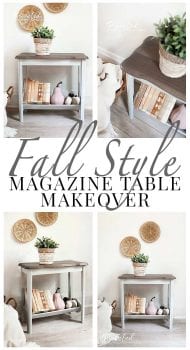 Fall Style Magazine Table Makeover