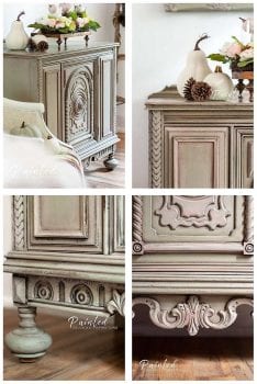 Fall Style Painted Buffet Furniture Makeover - Salvaged Inspirations