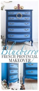 Blueberry French Provincial Makeover