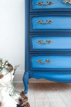 Blueberry Painted French Provincial Dresser