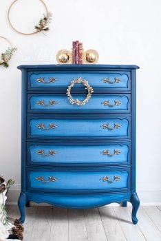 Dixie Belle Paint - Blueberry French Provincial Dresser