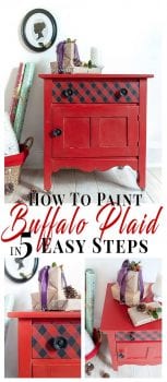 How To Paint Buffalo Plaid in 5 Easy Steps