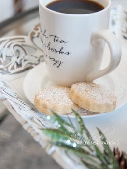 Christmas DIY Tray w Cookies and Coffee