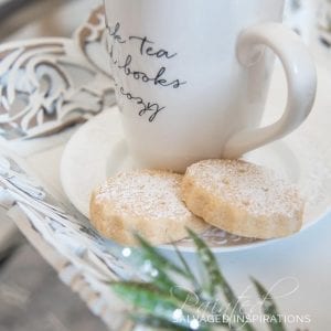 Christmas DIY Tray w Cookies and Coffee