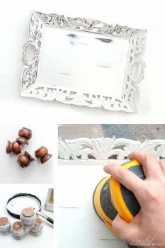 DIY Paint Tray Update w Spindle Feet