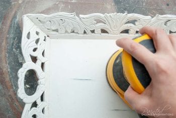 Sanding Painted Tray