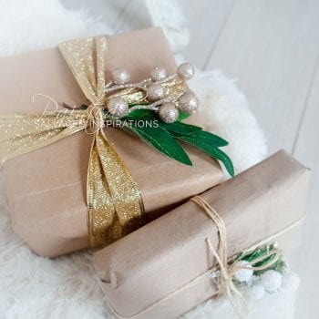 Wrapped xmas Gifts on BlanketIG