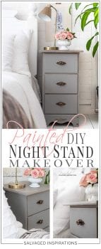 Painted DIY Night Stand Makeover