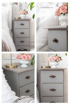 Painted Night Stand Makeover