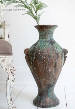 Bronze Painted Patina Vase