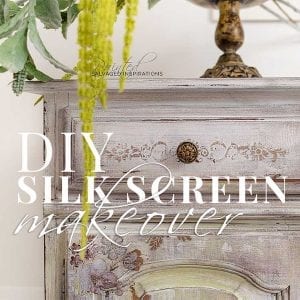 DIY Silkscreen Buffet Makeover