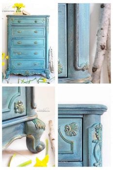 Spring Inspired TallGirl Dresser - Painted Furniture