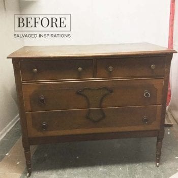 Low Vintage Dresser Before Pic