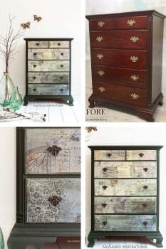Monarch Grace Collage Dresser Before and After