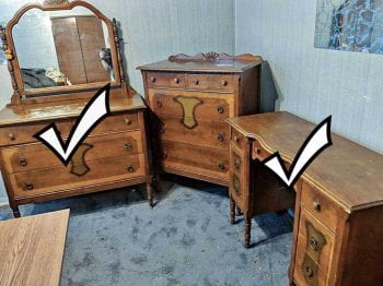 Vintage 3pc Bedroom Set 2 Down 1 To Go