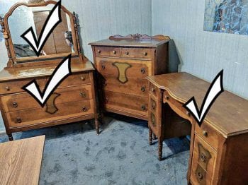 Vintage 3pc Bedroom Set 3 Down 1 To Go