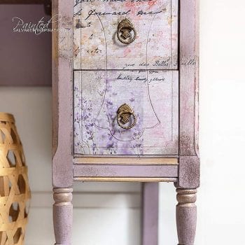 Vintage Dresser Makeover w Paint Stain Transfers IG
