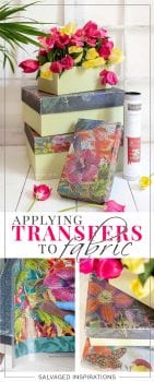 Applying Prima Transfers To Fabric _ Box Set Makeover