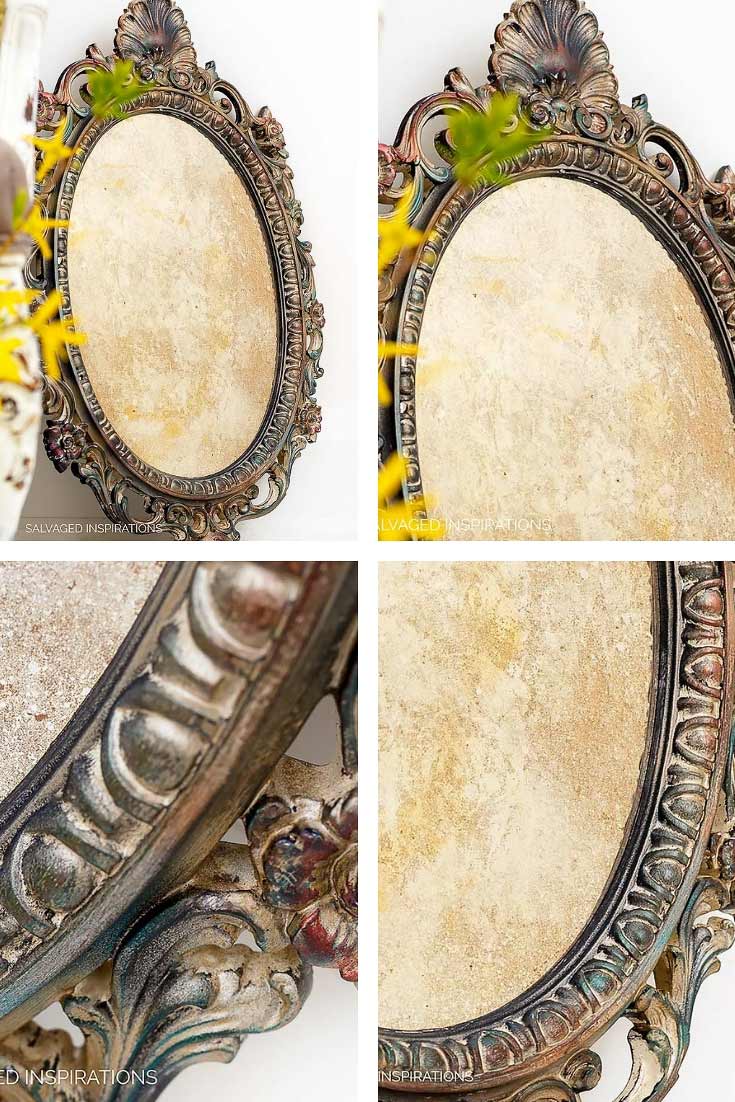 How To Antique An Inexpensive Plastic Mirror Collage
