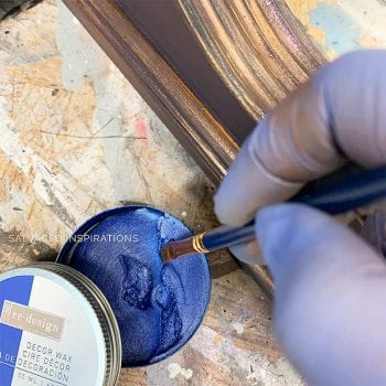 Painting with Gilding Decor Wax On Furniture
