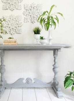 Salvaged Console Table - How To Glaze Furniture