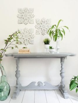 Salvaged Console Table Painted and Glazed1