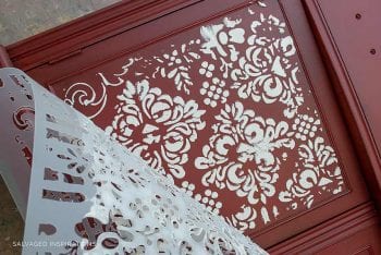 How To Create an Embossed Stencil on Painted Furniture