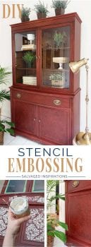 Stencil Embossing - Salvaged Inspirations