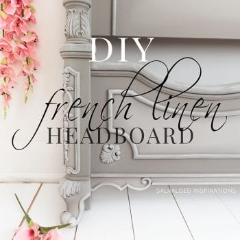 DIY French Linen Headboard