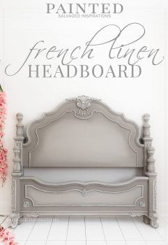 French Linen Painted Headboard