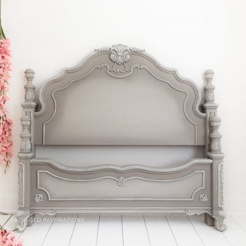 French Linen Painted Headboard by Salvaged Inspirations