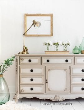 How To Blend Paint On Painted Furniture - Dresser Makeover