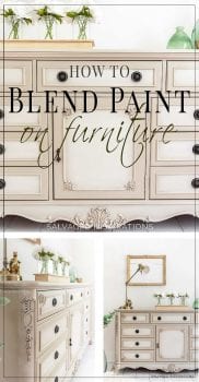 How To Blend Paint on Furniture - Dresser Makeover1