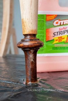Stripping Chair Finish with CitriStrip