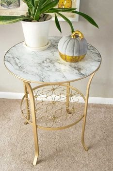Ikea-hack-gold-and-marble-table The Witty Gritty Life