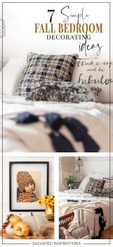7 Simple Fall Bedrom Decor Ideas Collage Salvaged INspirations