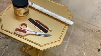 DIY Faux Marble Contact Paper and Supplies