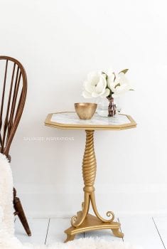 DIY Marble Table - Salvaged Inspirations