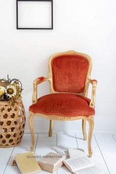 Gold Velvet Accent Chair Makeover