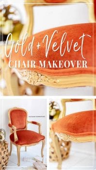 Gold + Velvet Chair Makeover Salvaged Inspirations