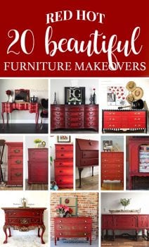 20 Red Hot Beautiful Furniture Makeovers