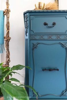 Antebellum Blue Painted Buffet w Glazed Details
