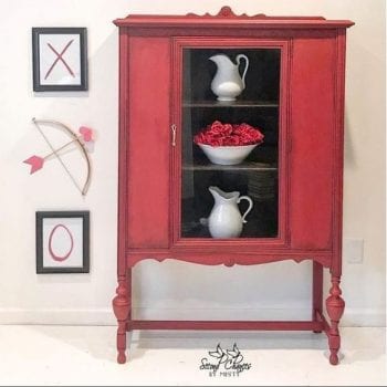 Second Chances by Misty Red China Cabinet