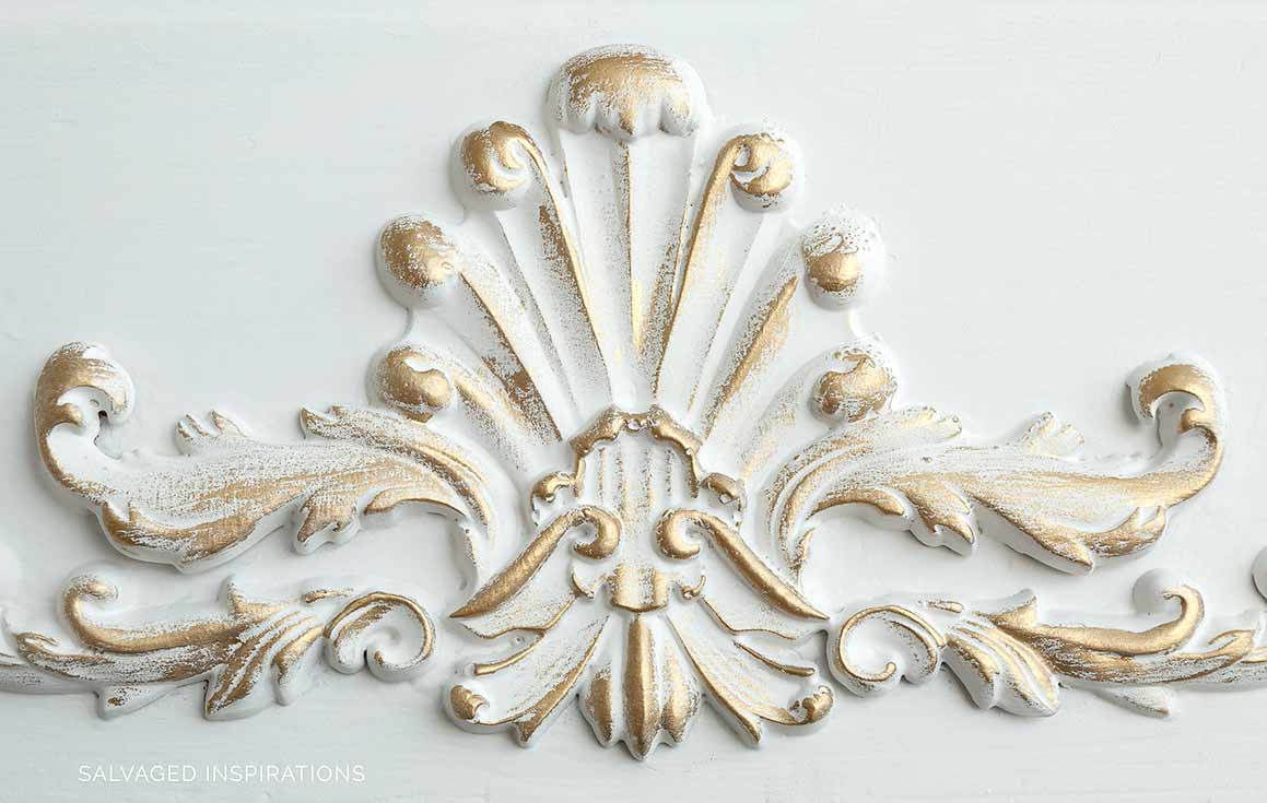 Details about   one Gold Furniture Leaf Rose Resin Applique Moulding Carving Onlay not Wood 