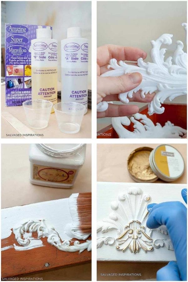 DIY Resin Furniture Appliques and Onlays Salvaged Inspirations