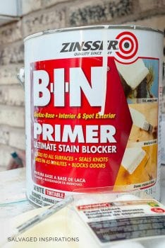 BIN Shellac Primer For Painting Furniture White